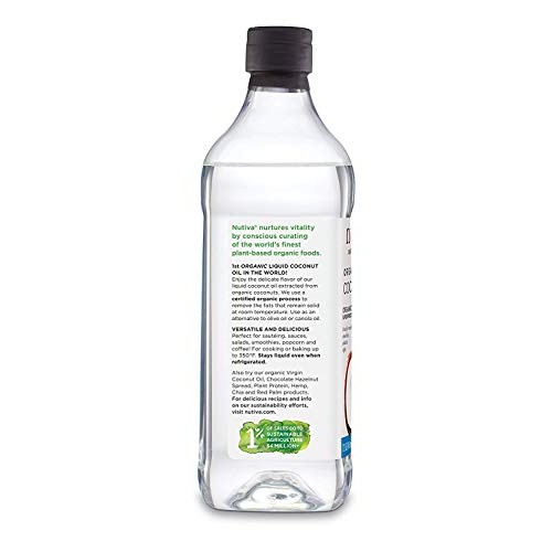Nutiva Organic, Unrefined, Liquid Coconut Oil, 32 Ounces.
