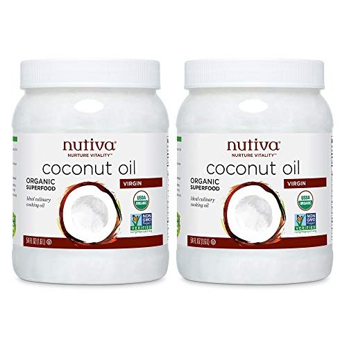 Nutiva Organic, Unrefined, Virgin Coconut Oil, 54 Fl Oz Pack Of 2