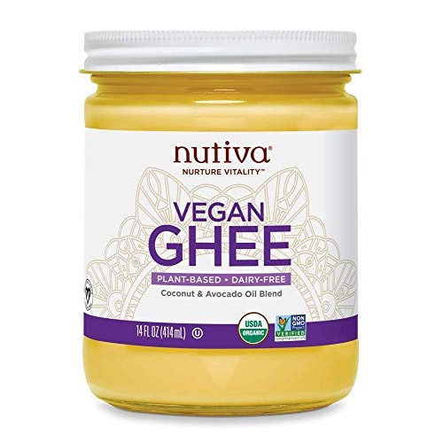 Nutiva Organic Vegan Plant-Based Ghee, 14 Oz, Usda Organic, Non-