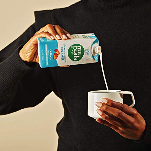 Nutpods Caramel, Unsweetened Dairy-Free Liquid Coffee Creamer Ma
