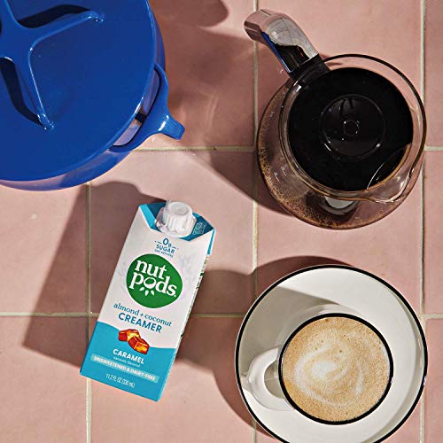 Nutpods Caramel, Unsweetened Dairy-Free Liquid Coffee Creamer Ma