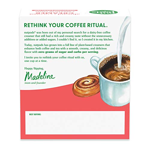 Nutpods Cinnamon Swirl, Unsweetened Dairy-Free Liquid Coffee Cre