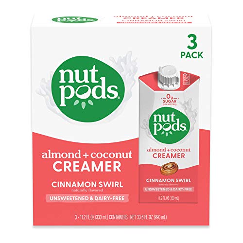 Nutpods Cinnamon Swirl, Unsweetened Dairy-Free Liquid Coffee Cre