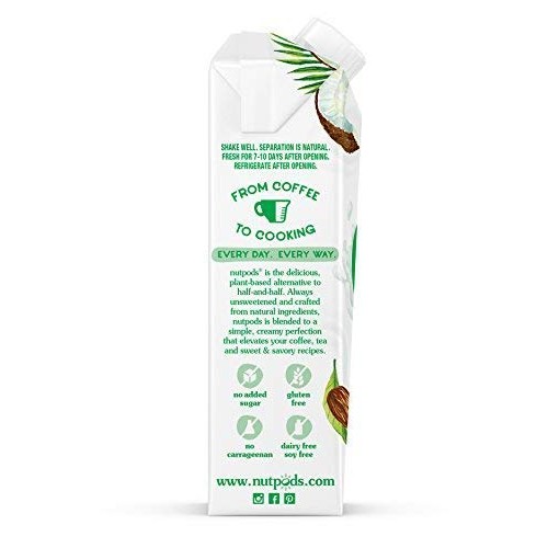 Nutpods Dairy-Free Creamer Unsweetened, 11.2 Fl Oz Pack Of 12-