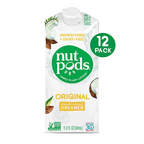 Nutpods Dairy-Free Creamer Unsweetened, 11.2 Fl Oz Pack Of 12-