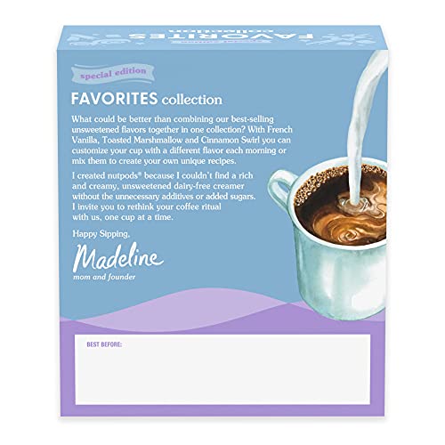 Nutpods Favorites Collection Coffee Creamer - Unsweetened Non Da