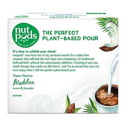 Nutpods French Vanilla, Unsweetened Dairy-Free Liquid Coffee Cre