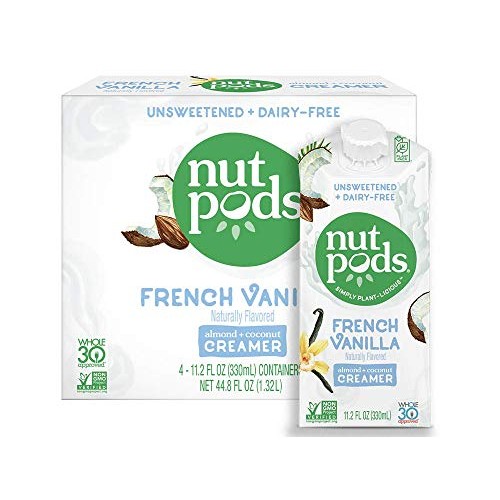 Nutpods French Vanilla, Unsweetened Dairy-Free Liquid Coffee Cre