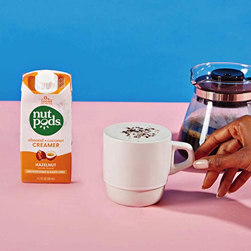 Nutpods Hazelnut, 6-Pack, Unsweetened Dairy-Free Creamer, Made