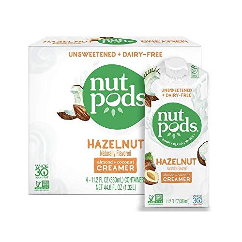 Nutpods Hazelnut Dairy-Free Creamer 4-Pack Unsweetened Whole30