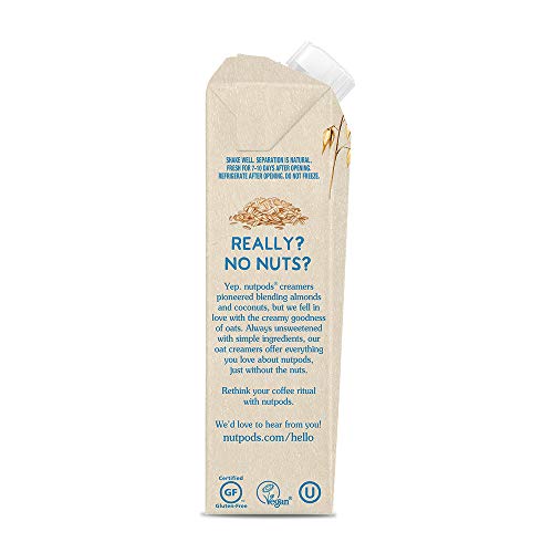 Nutpods Oat Coffee Creamer By Nutpods, French Vanilla 12-Pack