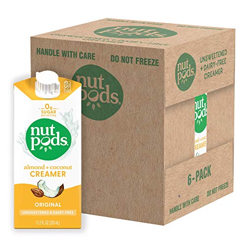 Nutpods Original, 6-Pack, Unsweetened Dairy-Free Creamer, Made