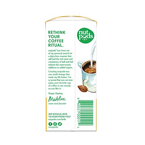 Nutpods Original, 6-Pack, Unsweetened Dairy-Free Creamer, Made