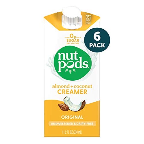 Nutpods Original, 6-Pack, Unsweetened Dairy-Free Creamer, Made