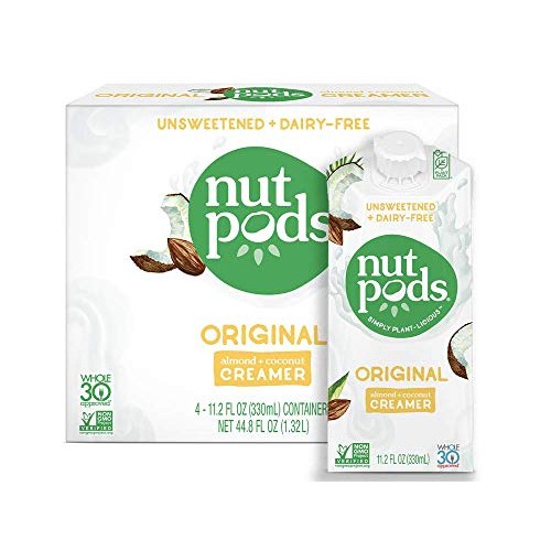 Nutpods Original, Unsweetened Dairy-Free Creamer, Whole30, Paleo