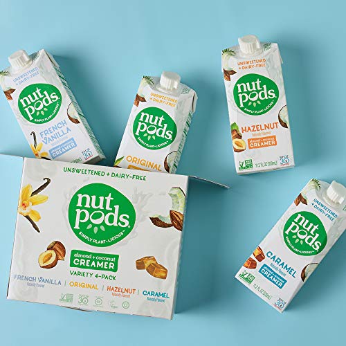Nutpods Variety 4 Pack, Original, French Vanilla, Hazelnut And C