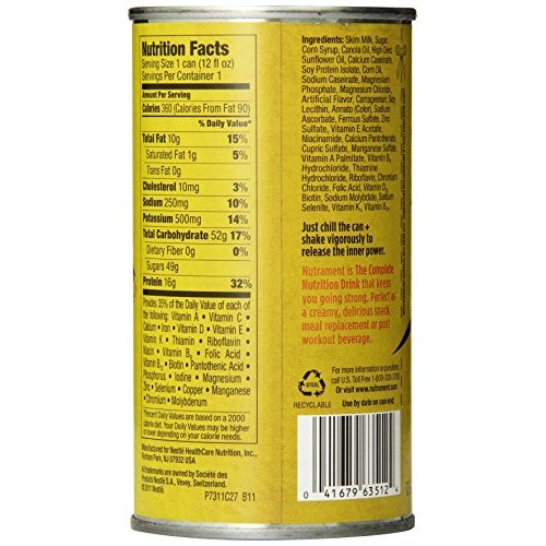 Energy And Fitness Drink, , 12 Ounce Cans Pack Of 12, Banana
