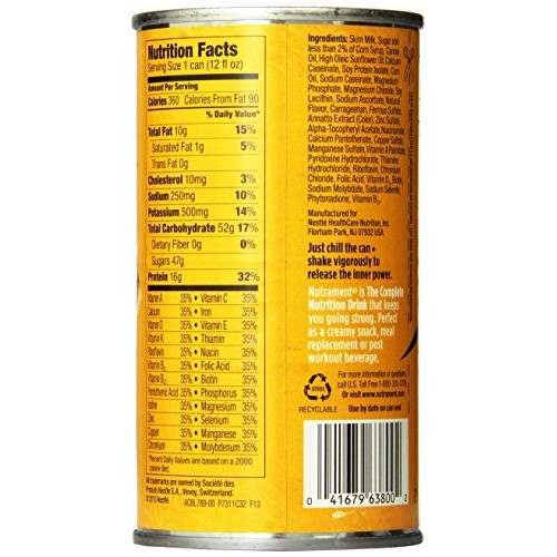 Nutrament Mango Ready To Drink, 12 Ounce.,Pack Of 12