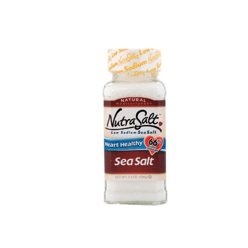 Nutrasalt Low Sodium Sea Salt, 5.5-Ounce Containers Pack Of 6
