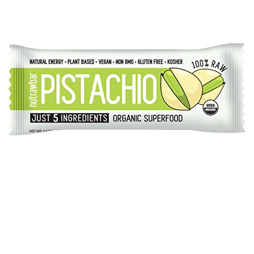 Nutrawbar, Organic Superfood, Raw Fruit And Nut Bar, Pistachio,