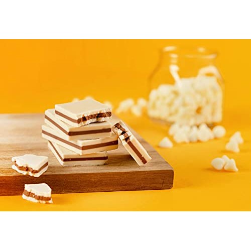 Cremino White Chocolate Tray | Hazelnut & White Chocolate Bars |...