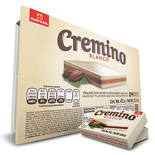 Cremino White Chocolate Tray | Hazelnut & White Chocolate Bars |...