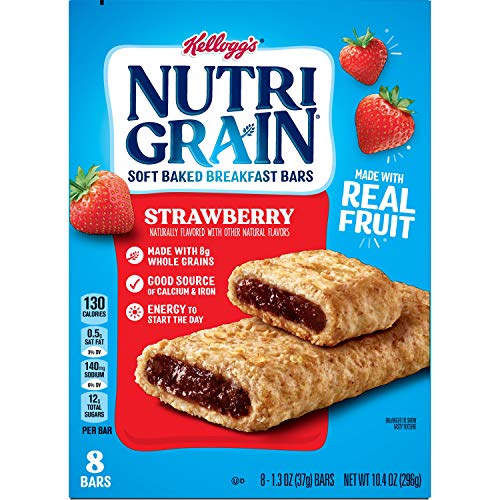 Kelloggs Nutri-Grain Soft Baked Breakfast Bars, Strawberry, 1.3