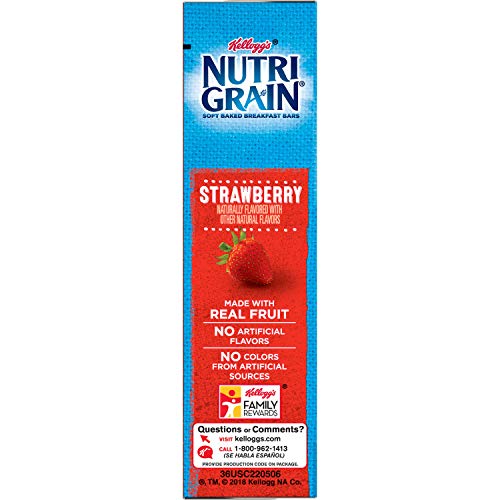 Kelloggs Nutri-Grain Soft Baked Breakfast Bars, Strawberry, 1.3