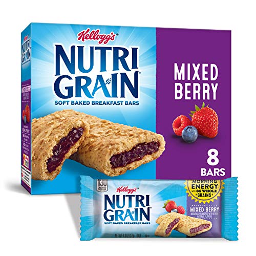 Kelloggs Nutri-Grain, Soft Baked Breakfast Bars, Mixed Berry, M
