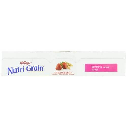 Kelloggs Nutri-Grain Cereal Bars Strawberry, 8-Count Bars, 10.