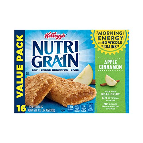 Kelloggs Nutri-Grain Soft Baked Apple Cinnamon Breakfast Bars -