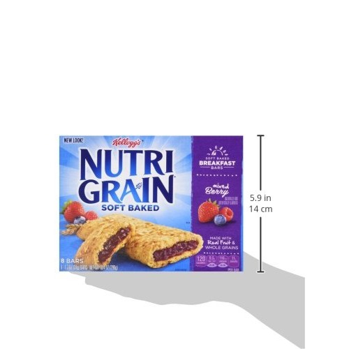 Kelloggs Nutri-Grain Soft Baked Mixed Berry Breakfast Bars - Sc