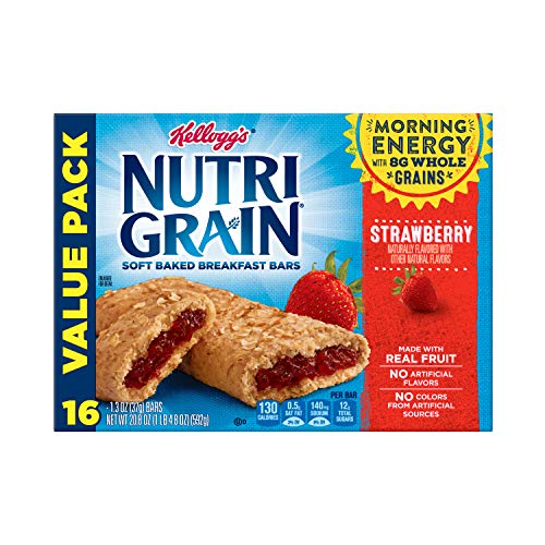 Kelloggs Nutri-Grain Soft Baked Strawberry Breakfast Bars - Sch