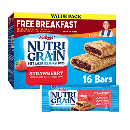 Nutri-Grain Soft Baked Breakfast Bars, Made With Whole Grains, K