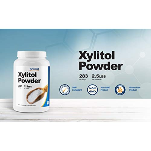 Nutricost Pure Xylitol Granulated Powder 2.5 Pounds, Granulated