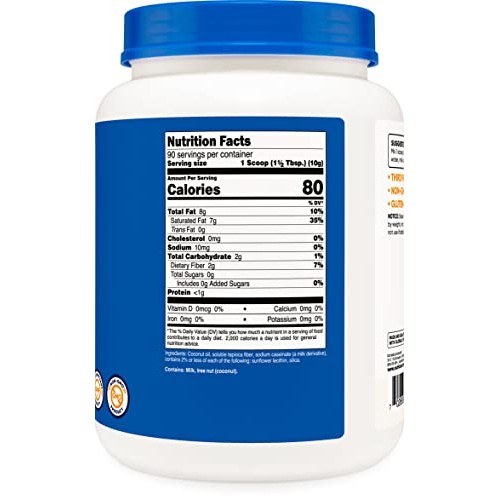 Nutricost Coconut Oil Powder 2 LBS 90 Servings - Non-GMO And G...