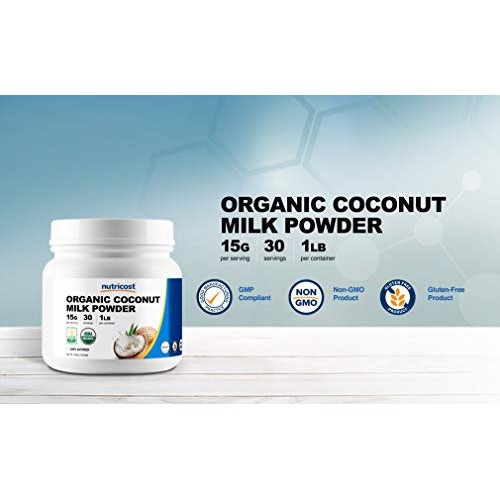 Nutricost Organic Coconut Milk Powder 1Lb - Non-Gmo, Certified O