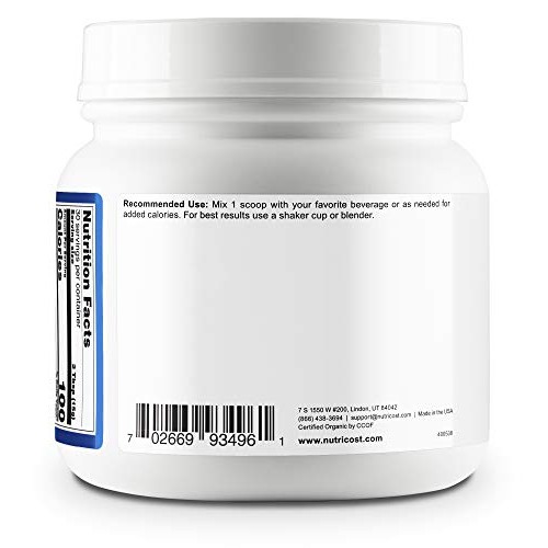 Nutricost Organic Coconut Milk Powder 1Lb - Non-Gmo, Certified O