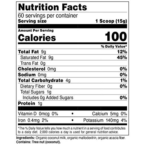 Nutricost Organic Coconut Milk Powder 2Lbs - Non-Gmo, Certified