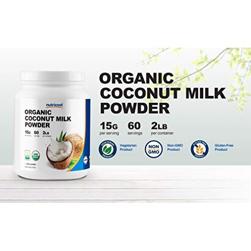 Nutricost Organic Coconut Milk Powder 2Lbs - Non-Gmo, Certified
