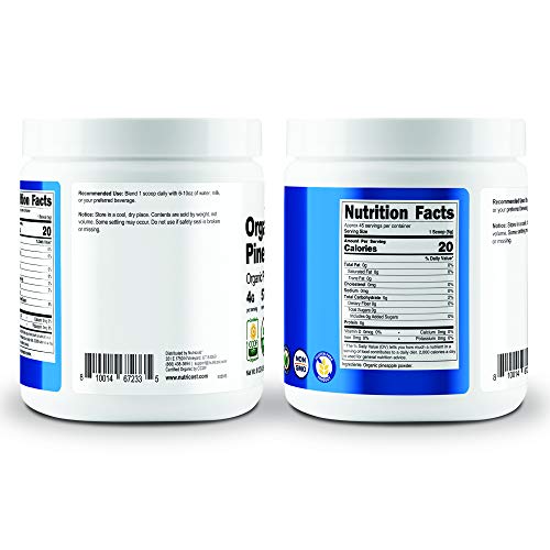 Nutricost Organic Pineapple Powder 8 Oz - Usda Certified Organ