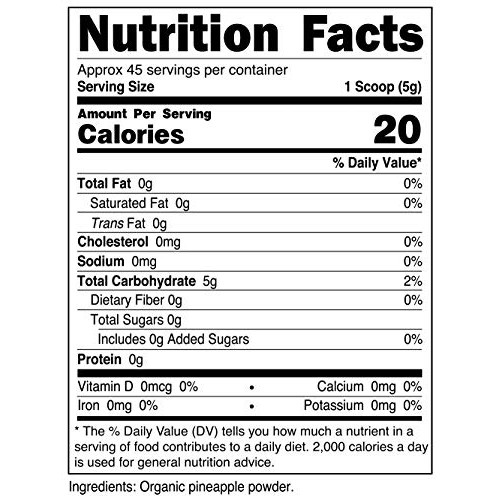 Nutricost Organic Pineapple Powder 8 Oz - Usda Certified Organ