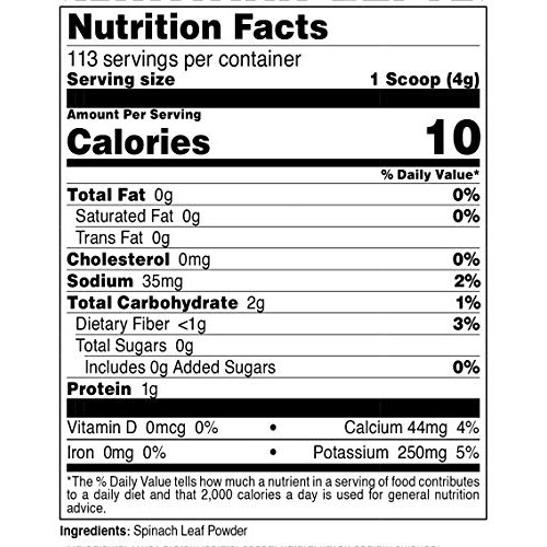 Nutricost Pure Spinach Powder 1Lb