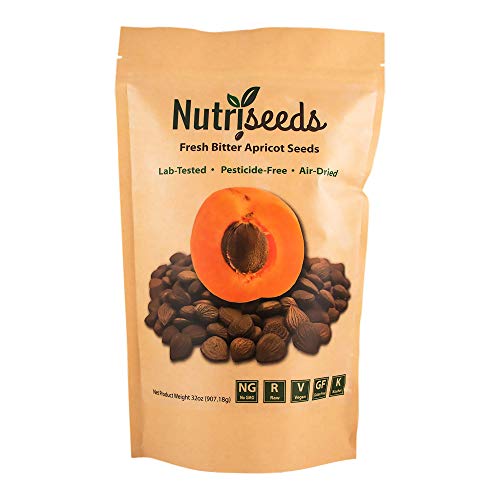 Nutriseeds Bitter Apricot Seeds | California Grown | Certified P