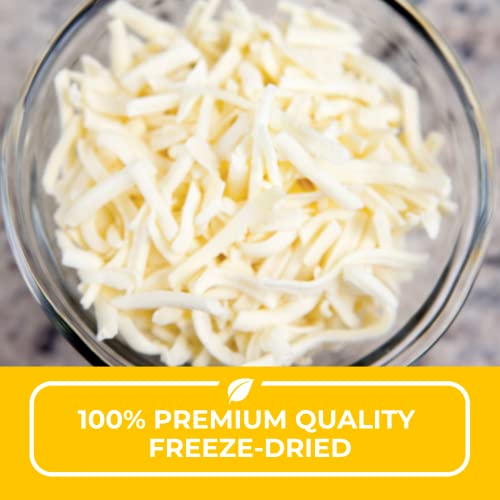 Nutristore Freeze Dried Mozzarella Cheese Shredded 4-Pack | 80 L...
