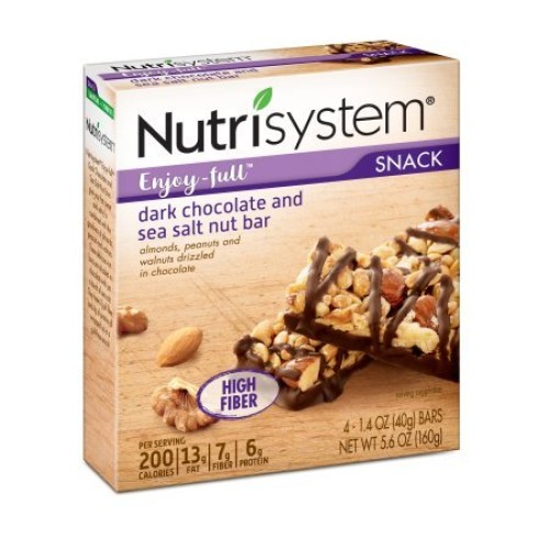 Nutrisystem Dark Chocolate &Amp; Sea Salt Nut Bar, 4 Bars Pack Of 2