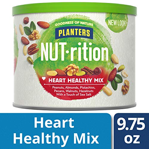 Planters Nut-Rition Heart Healthy Snack Nuts Mix, 9.75 Oz Canist