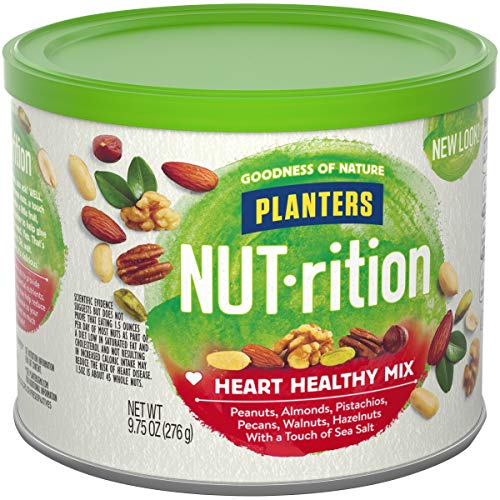 Planters Nut-Rition Heart Healthy Snack Nuts Mix, 9.75 Oz Canist
