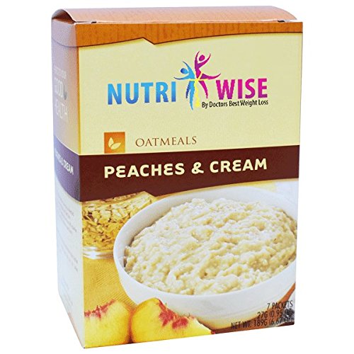 Nutriwise - Peaches &Amp; Cream Protein Diet Oatmeal 7/Box | Sugar