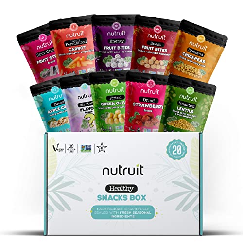 Nutruit Gourmet Healthy Snack Box 20 Packs - Individually Pack...